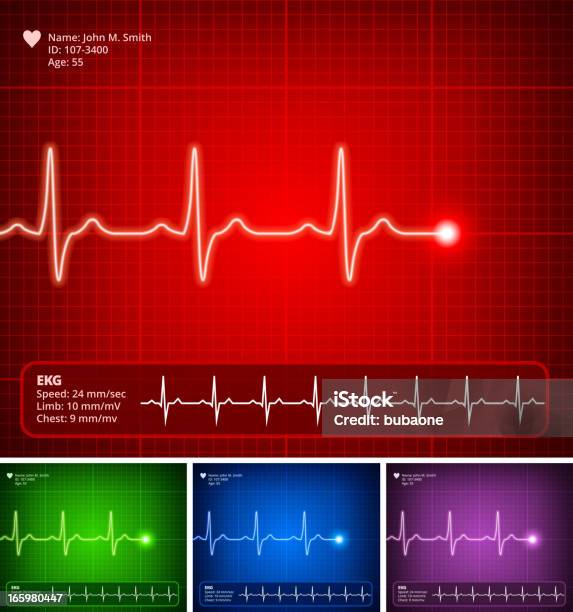 Medizinische Puls Kollektion Stock Vektor Art und mehr Bilder von Pulslinie - Pulslinie, Pulsmessung, Gesundheitswesen und Medizin