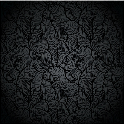 Vector illustration black plant background