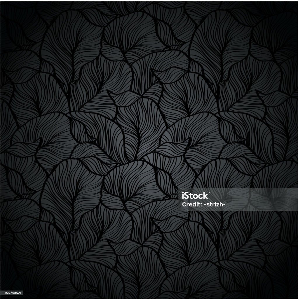Black plant texture Vector illustration black plant background Backgrounds stock vector