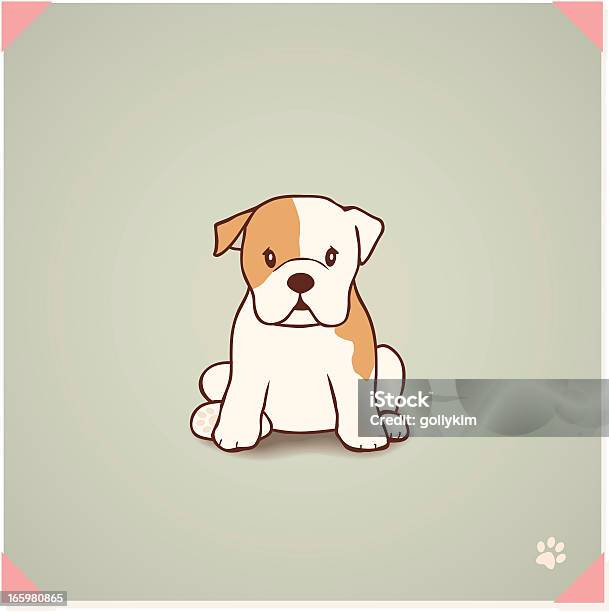 English Bulldog Puppy Stock Illustration - Download Image Now - Puppy, English Bulldog, Dog