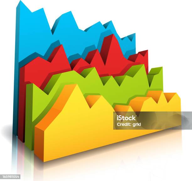 Colori Diagramma - Immagini vettoriali stock e altre immagini di Affari - Affari, Crescita, Diagramma