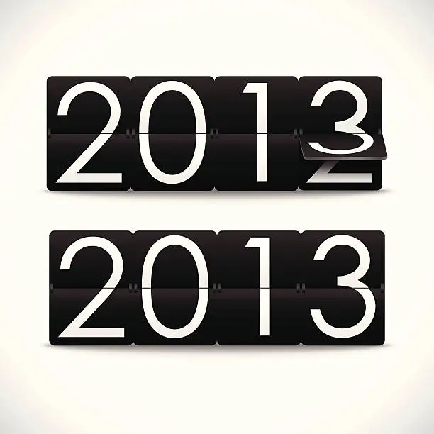 Vector illustration of New Year 2013 Background