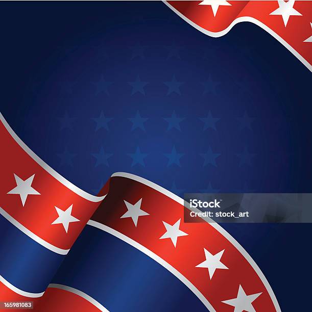 Banners Com A Bandeira Dos Estados Unidos Da América - Arte vetorial de stock e mais imagens de 4 de Julho