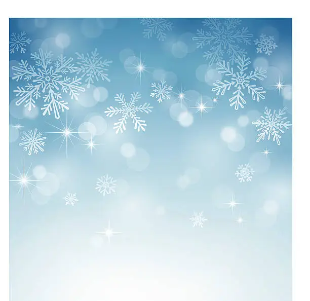 Vector illustration of Snowing Background