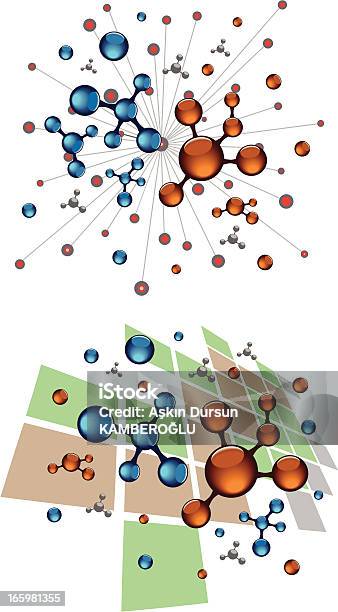 Структуры — стоковая векторная графика и другие изображения на тему Абстрактный - Абстрактный, Атом, Без людей