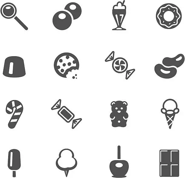 Vector illustration of Candy Icons