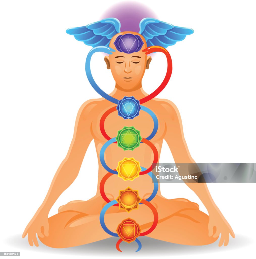 Chakra la Circulation de l'énergie - clipart vectoriel de Chakra libre de droits