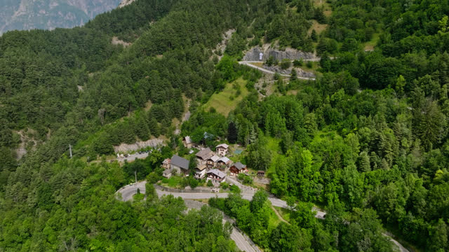 Chalets on Alpe d'Huez - Aerial