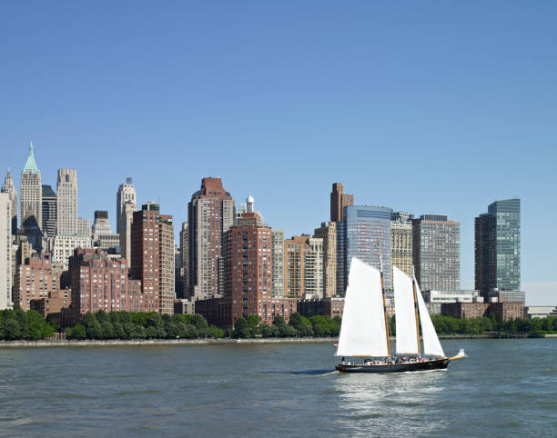 istock Modern buildings and yacht 165982702