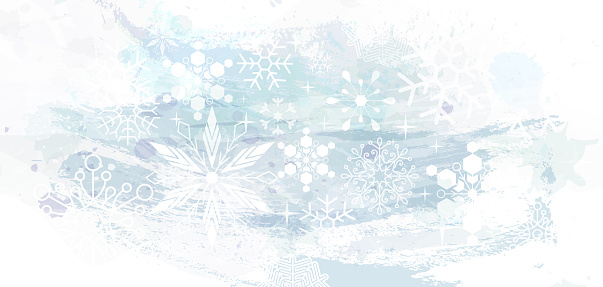 Christmas snowflake background. Layered illustration - global colors - easy to edit.