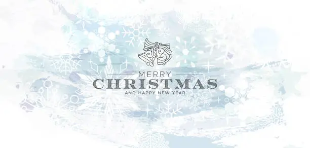 Vector illustration of Christmas Snowflake Background.