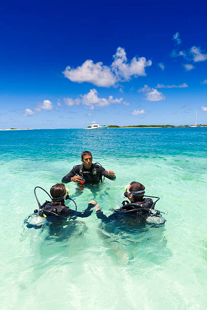 istock Diving training in a tropical turquoise island 165987257
