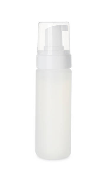 istock Bottle of face cleansing product isolated on white 1659939251