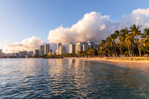 istock Golden afternoon at Waikiki Beach 1659939526