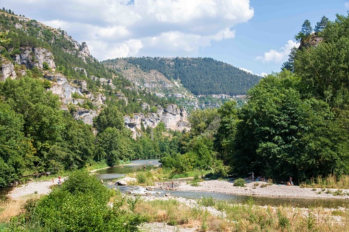 Tarn gorges seen from Sainte-Enimie