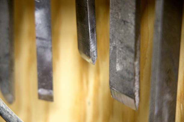 Wood lathe turning chisels and gouges