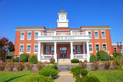 Eugene, OR, USA - April 29, 2014: Anstett Hall next to the Lillis Business School at University of Oregon on campus.