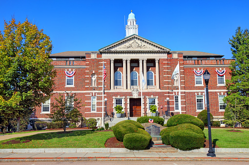 Connecticut city courthouse in the state capital of downtown Hartford USA