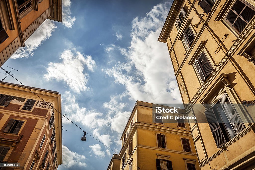 Bâtiments typiques de Testaccio District, Rome - Photo de Quartier résidentiel libre de droits