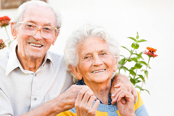 istock Happy senior couple 166006990