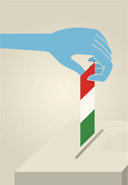 illustrazioni stock, clip art, cartoni animati e icone di tendenza di votazione - italian elections