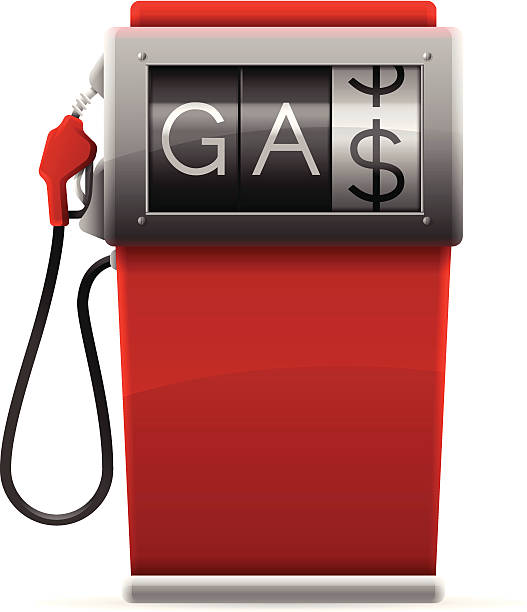 illustrazioni stock, clip art, cartoni animati e icone di tendenza di pompa carburante - gasoline fossil fuel dollar sign fuel and power generation