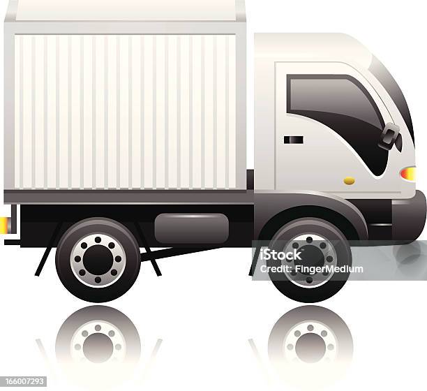 Camionnette De Livraison Vecteurs libres de droits et plus d'images vectorielles de Camionnette de livraison - Camionnette de livraison, Charger - Activité, Container