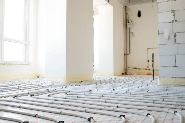 istock System of underfloor heating, work in progress on a construction site for a flat residence building 1660073811