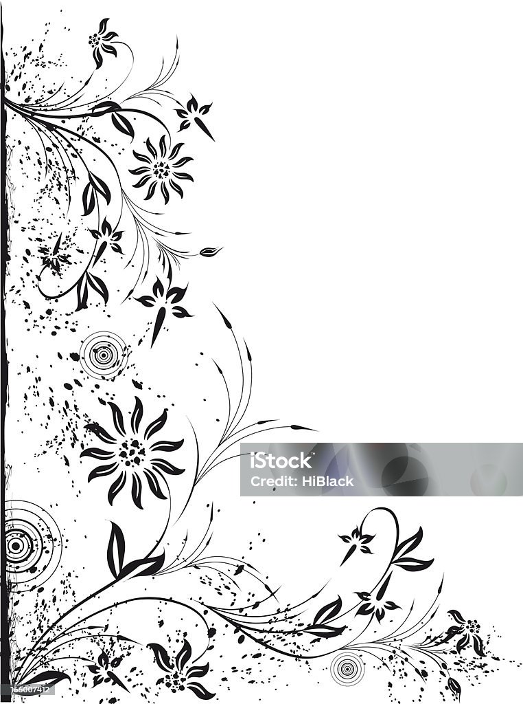 Composition florale - clipart vectoriel de Abstrait libre de droits