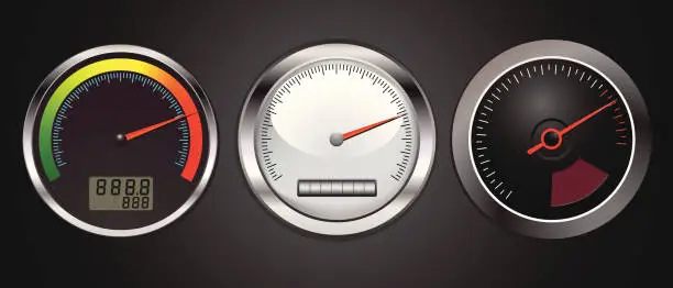 Vector illustration of Speedometer