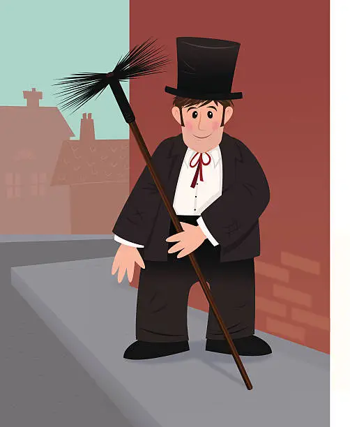 Vector illustration of Chimney Sweeper