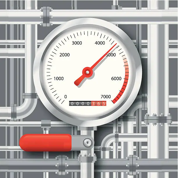 Vector illustration of Gauge