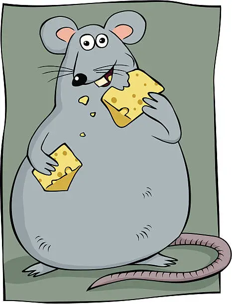 Vector illustration of Fat Rat