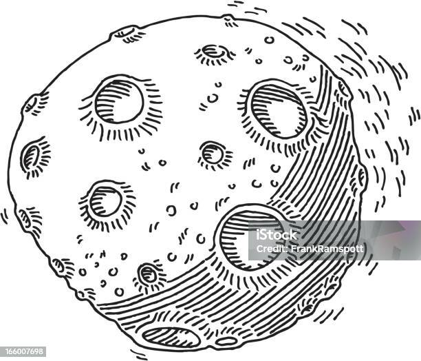 Metor Texture Drawing Meteor Drawing Stock Illustration - Download Image Now - Meteor Crater ...