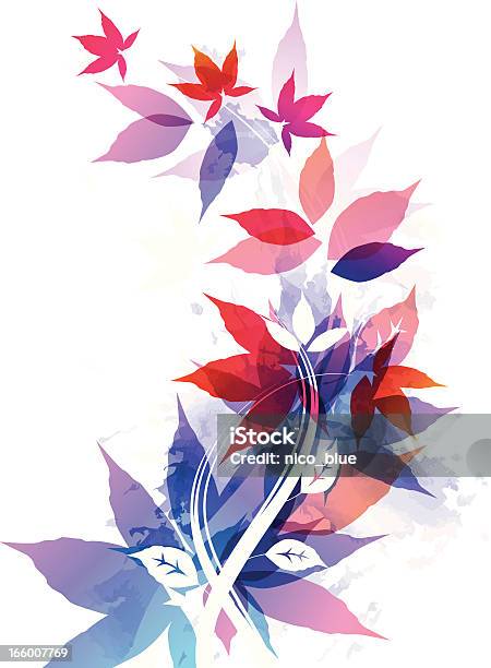 Ilustración de Abstract Hojas De Arce y más Vectores Libres de Derechos de Abstracto - Abstracto, Belleza de la naturaleza, Cabeza de flor