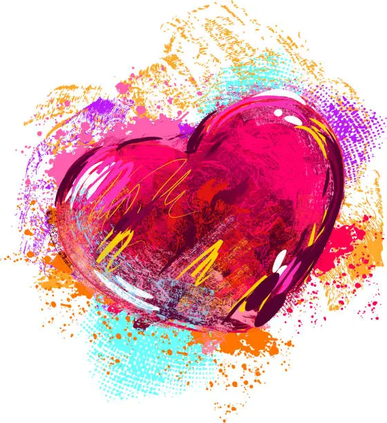 Vector illustration of Colorful Heart