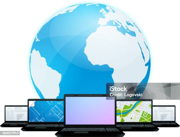 Com Web Computer Computers And Web Stock Illustration - Download Image Now - Computer ...