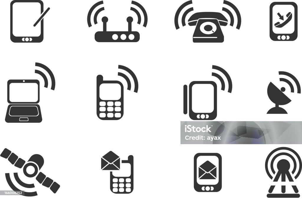 Mobile Icons Mobile Icons. See also: Antenna - Aerial stock vector