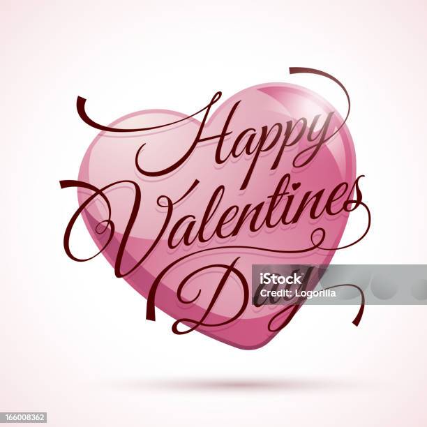 Ilustración de Feliz San Valentín y más Vectores Libres de Derechos de Amor - Sentimiento - Amor - Sentimiento, Caligrafía, Citas románticas