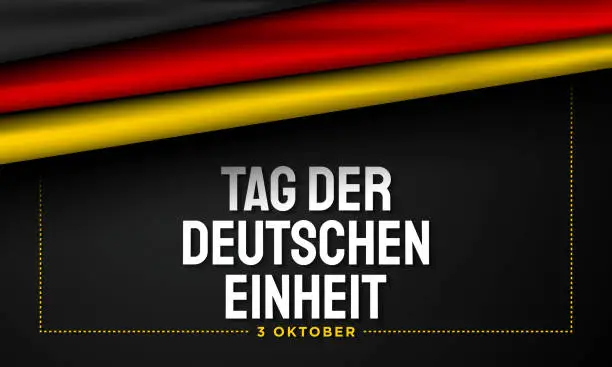 Vector illustration of German Unity Day Background Design.