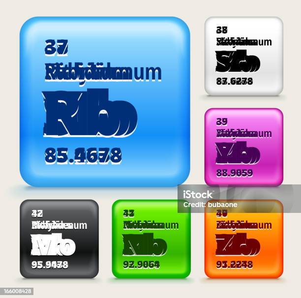 Vetores de Tabela Periódica De Elementos Na Cor Botões De Transparência Eps10 e mais imagens de Azul