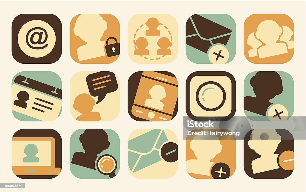social media icons Illustration of social media icons on the background. Communication stock vector