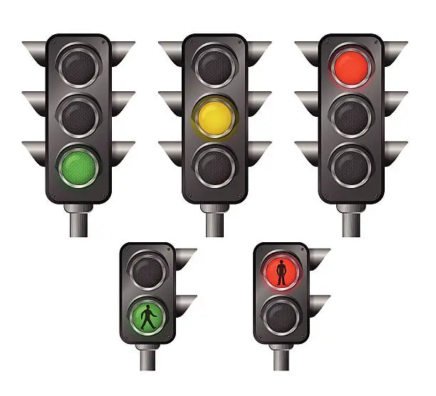 Vector illustration of Traffic Lights