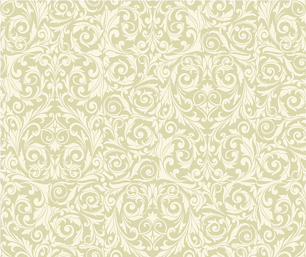 복고풍 연속무늬 - pattern retro revival old fashioned wallpaper stock illustrations