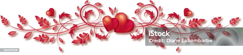 Calligraphic Saint Valentin coeur & manuscrits - clipart vectoriel de Calligraphie libre de droits