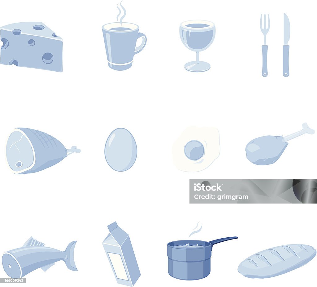 Icônes de cuisine - clipart vectoriel de Alcool libre de droits