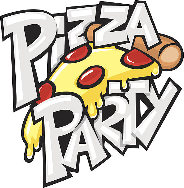 피자 천문학자 - pizza party stock illustrations