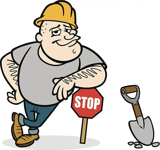 Vector illustration of Construction Guy