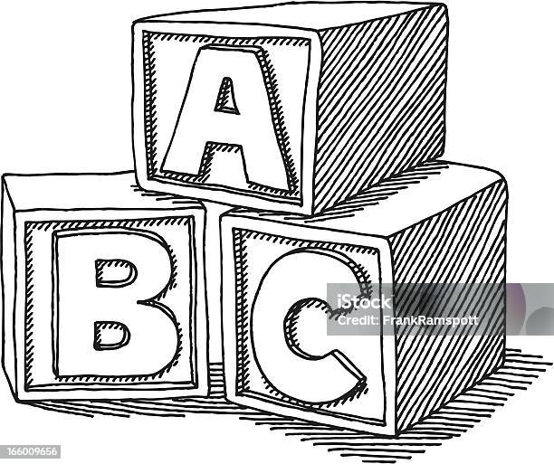 학력으로 Abc 블록 그림이요 블럭에 대한 스톡 벡터 아트 및 기타 이미지 - 블럭, 알파벳 순서, 블록