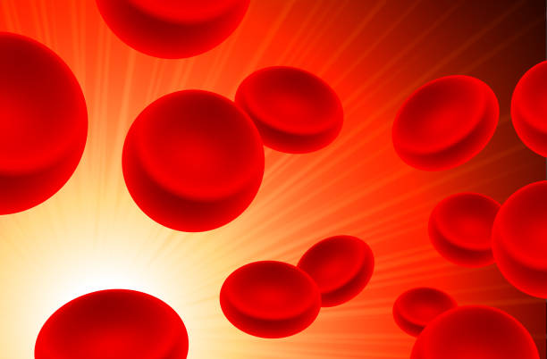 レッドのセルで血のストリーム - blood cell formation点のイラスト素材／クリップアート素材／マンガ素材／アイコン素材